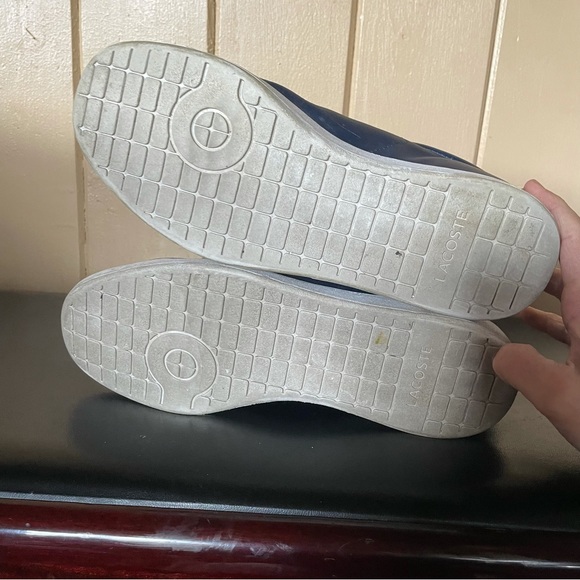 Lacoste Graduate Tonal Navy Leather Trainer Sneaker - Picture 5 of 8